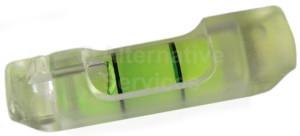 NEW STYLE Green Level Bubble in Clear Holder